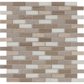 Ackland Akm S 12X12Brh Ca 12 X 12 Marble And Stone Brick Mosaic Tile