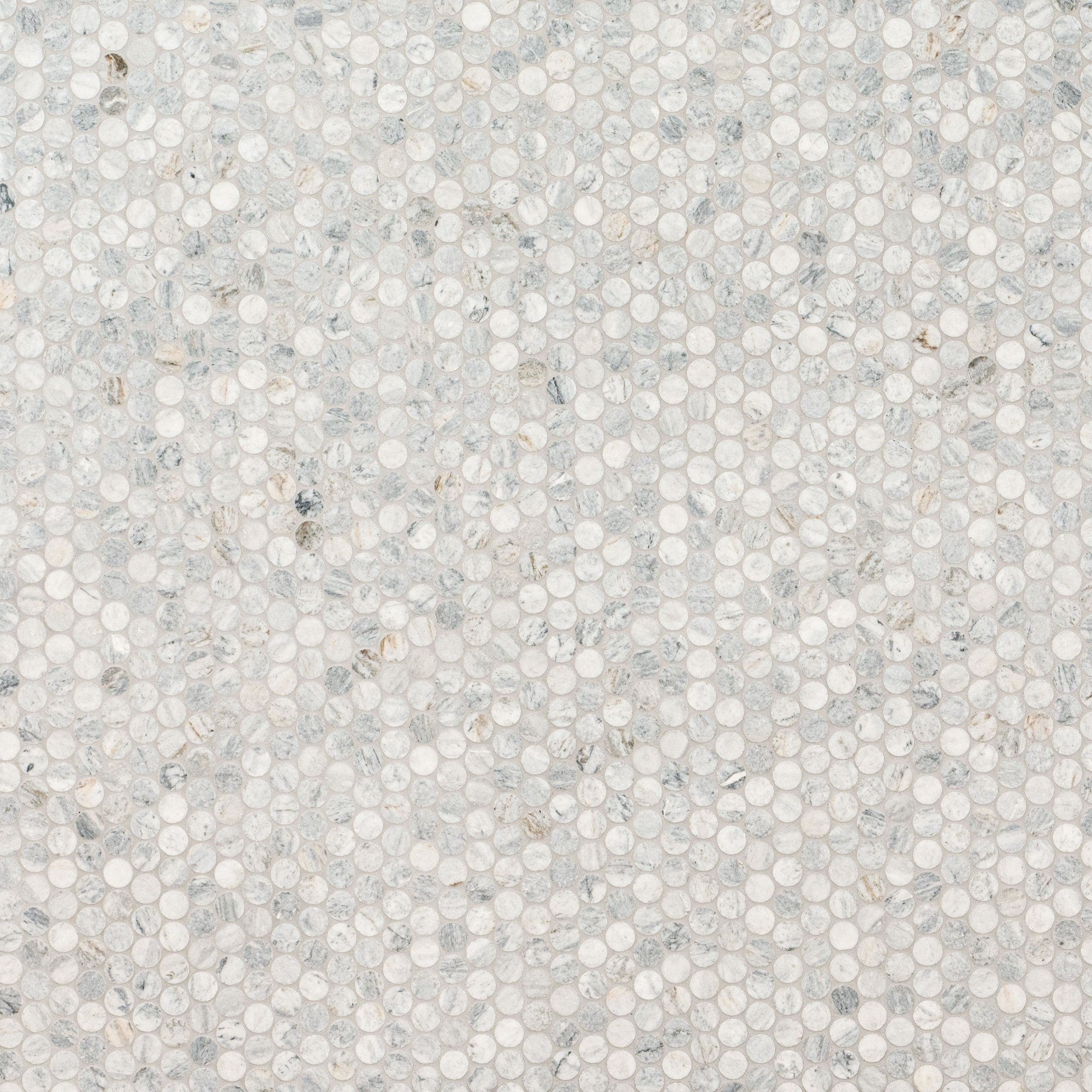 Ackland Akm S 12X12Rdh Ca 12 X 12 Marble Penny Floor And Wall Mosaic Terra Bella