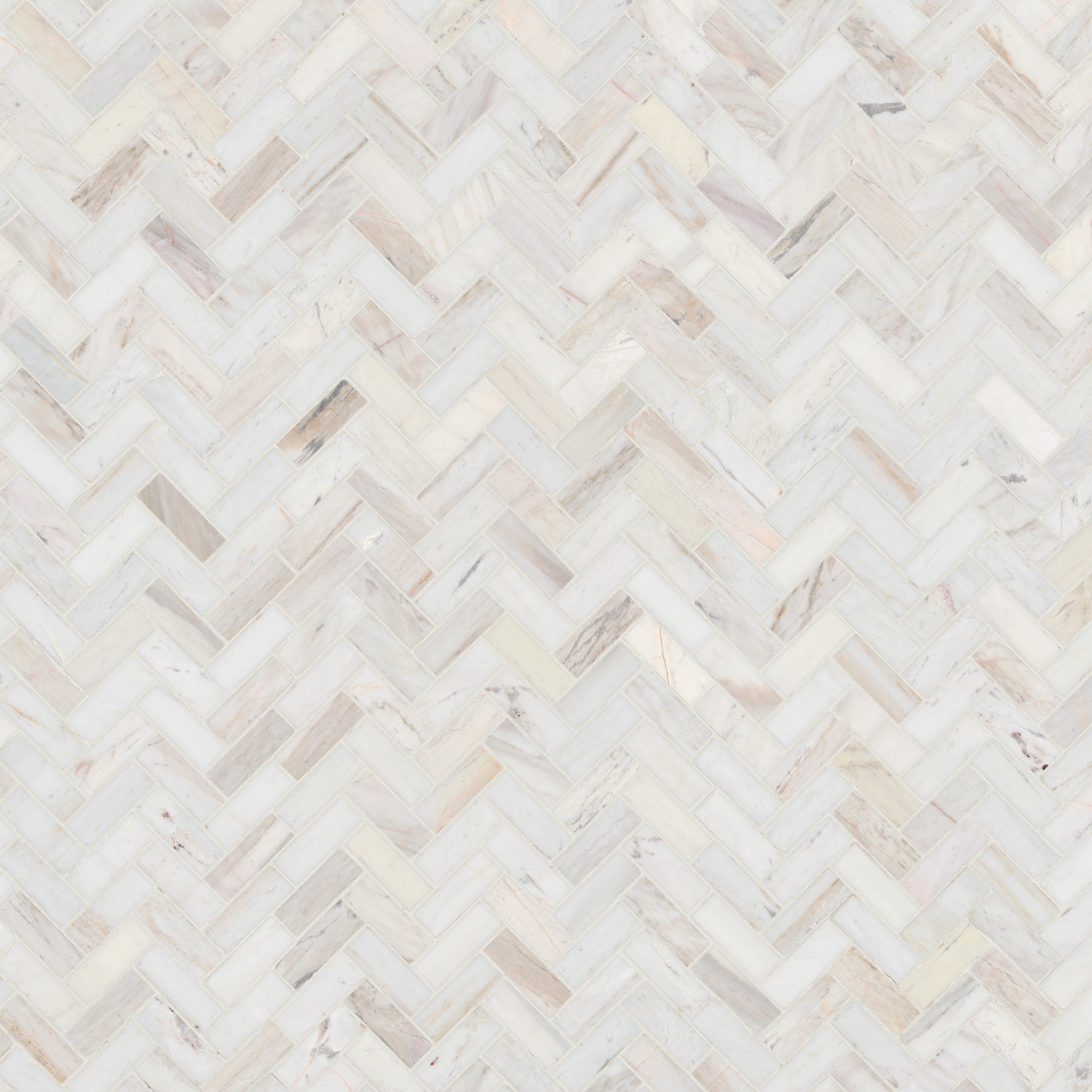 Ackland Akm S 1X3Hbp Ca 12 X 12 Marble Herringbone Wall Mosaic Tile Auralie