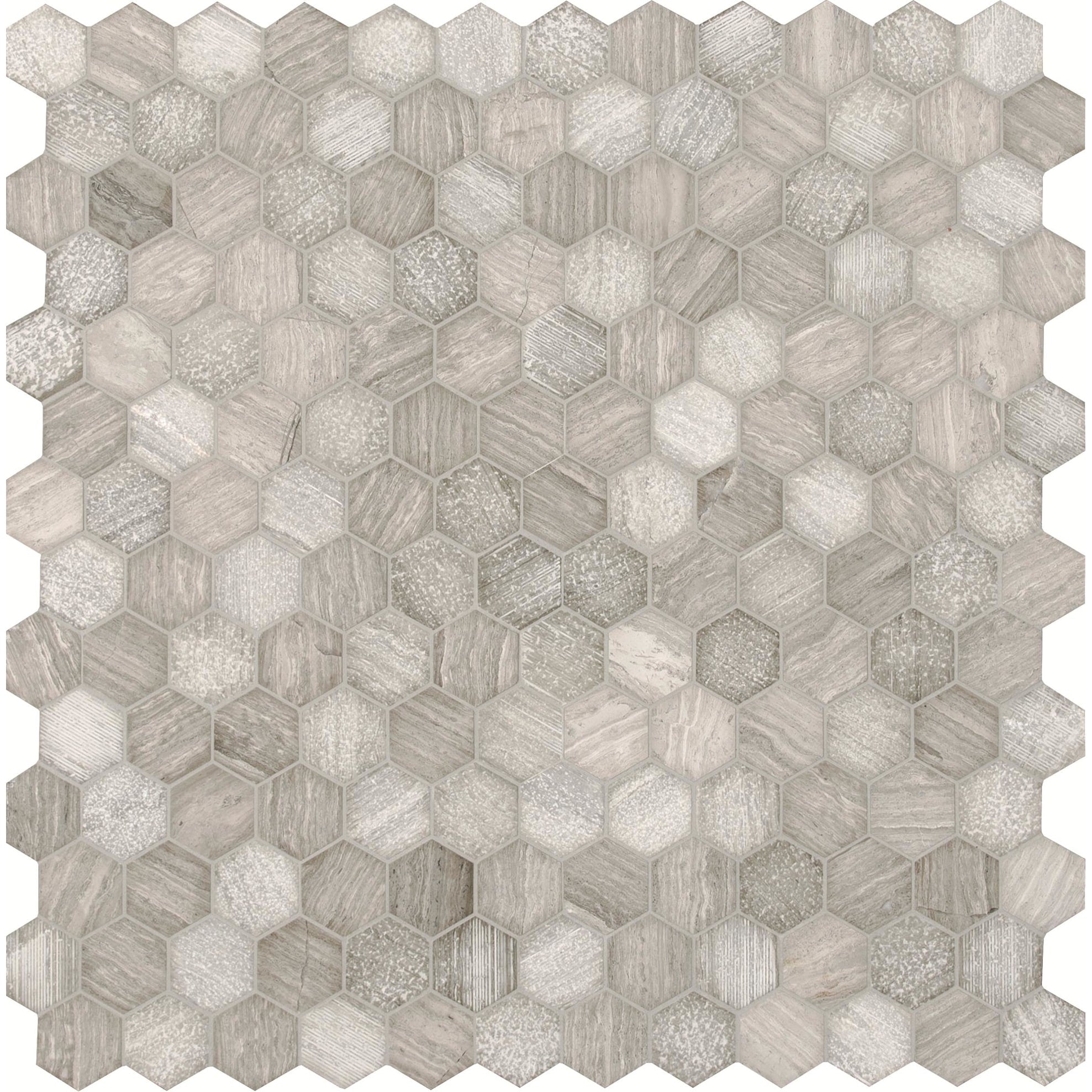 Ackland Akm S 2X2Hch Ca 12 X 12 Marble Geometric Mosaic Tile Tivoli Sand