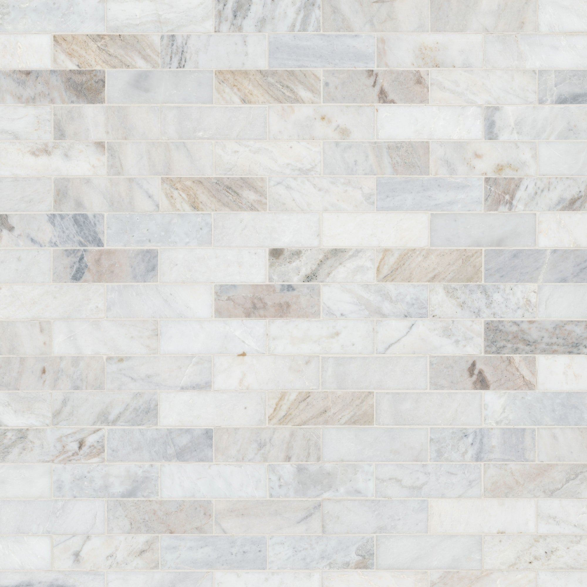 Ackland Akm S 2X6Swh Ca 12 X 12 Marble Rectangle Floor And Wall Tile