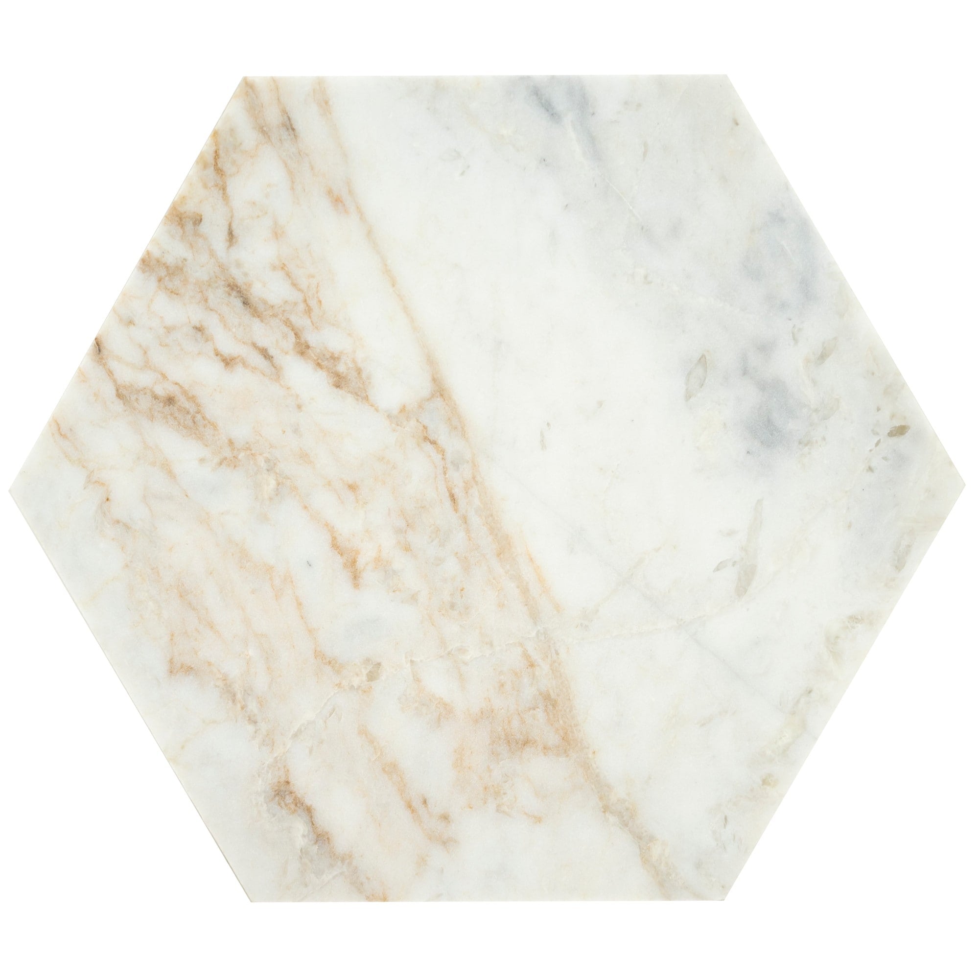 Ackland Akm S 8X8Hth Ca 8 X 9 Marble Geometric Floor And Wall Tile Castella De Blanc