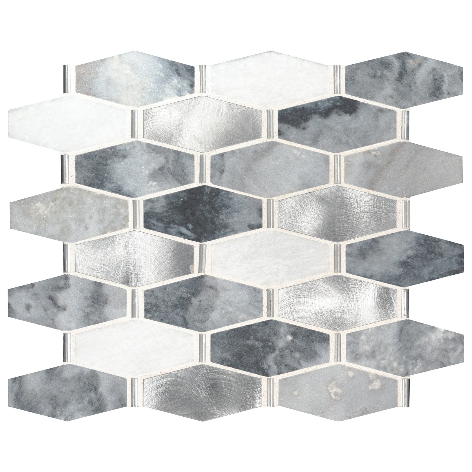 Ackland Akm Sm 13X12Hxx Ca 12 X 13 Metal And Stone Marque Mosaic Selara