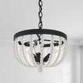 Acroma 3 Light Boho Beaded Chandelier Light Fixture