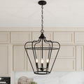 Acroma 3 Light Industrial Hanging Lantern Pendant Chandelier Light