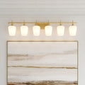 Acroma 6 Light Bathroom Wall Light Fixture For Over Mirror