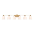 Acroma 6 Light Modern Black Bathroom Vanity Light Fixtures