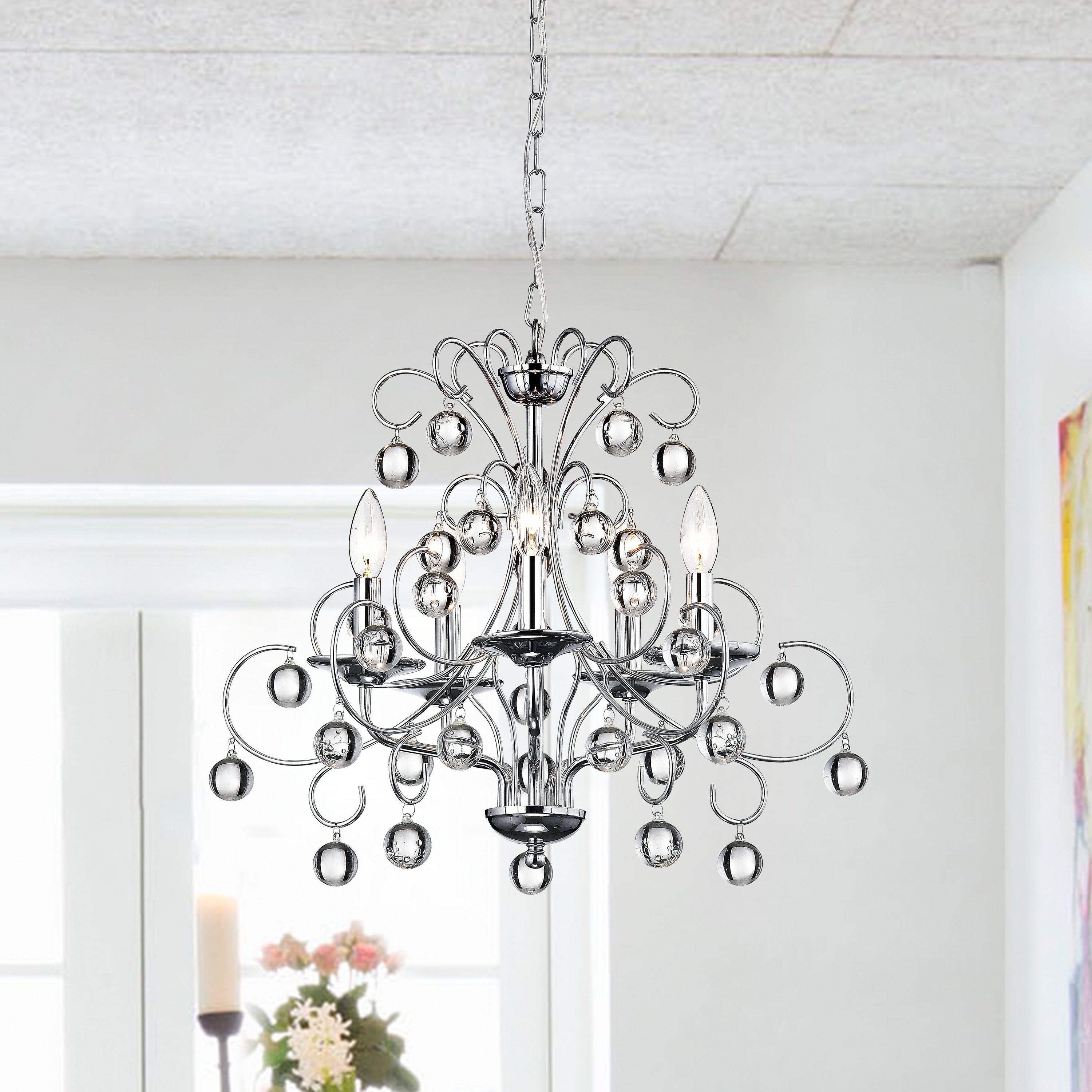 Ada 5 Light Crystal Chandelier