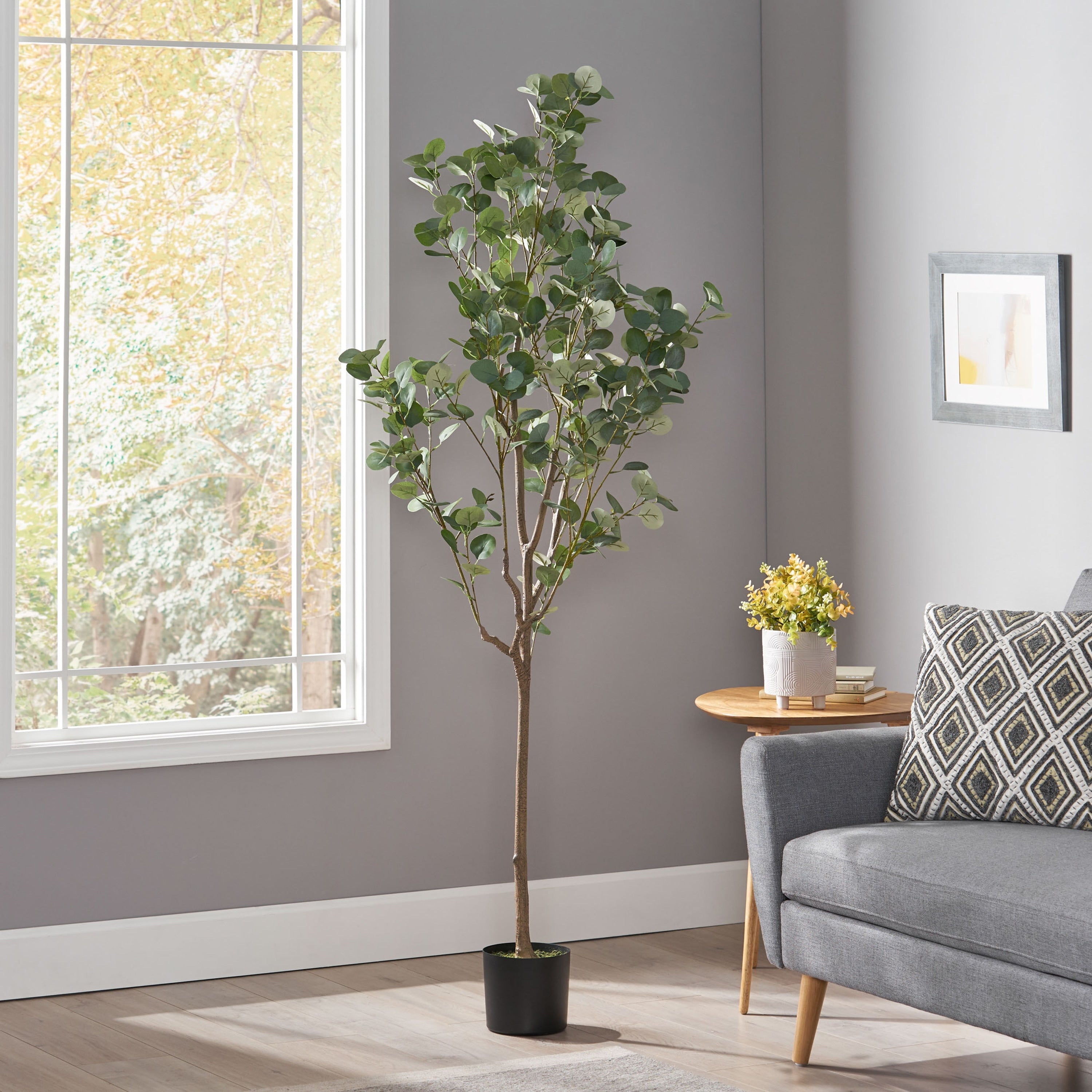Adair Artificial Eucalyptus Tree Green By Christopher Knight Home