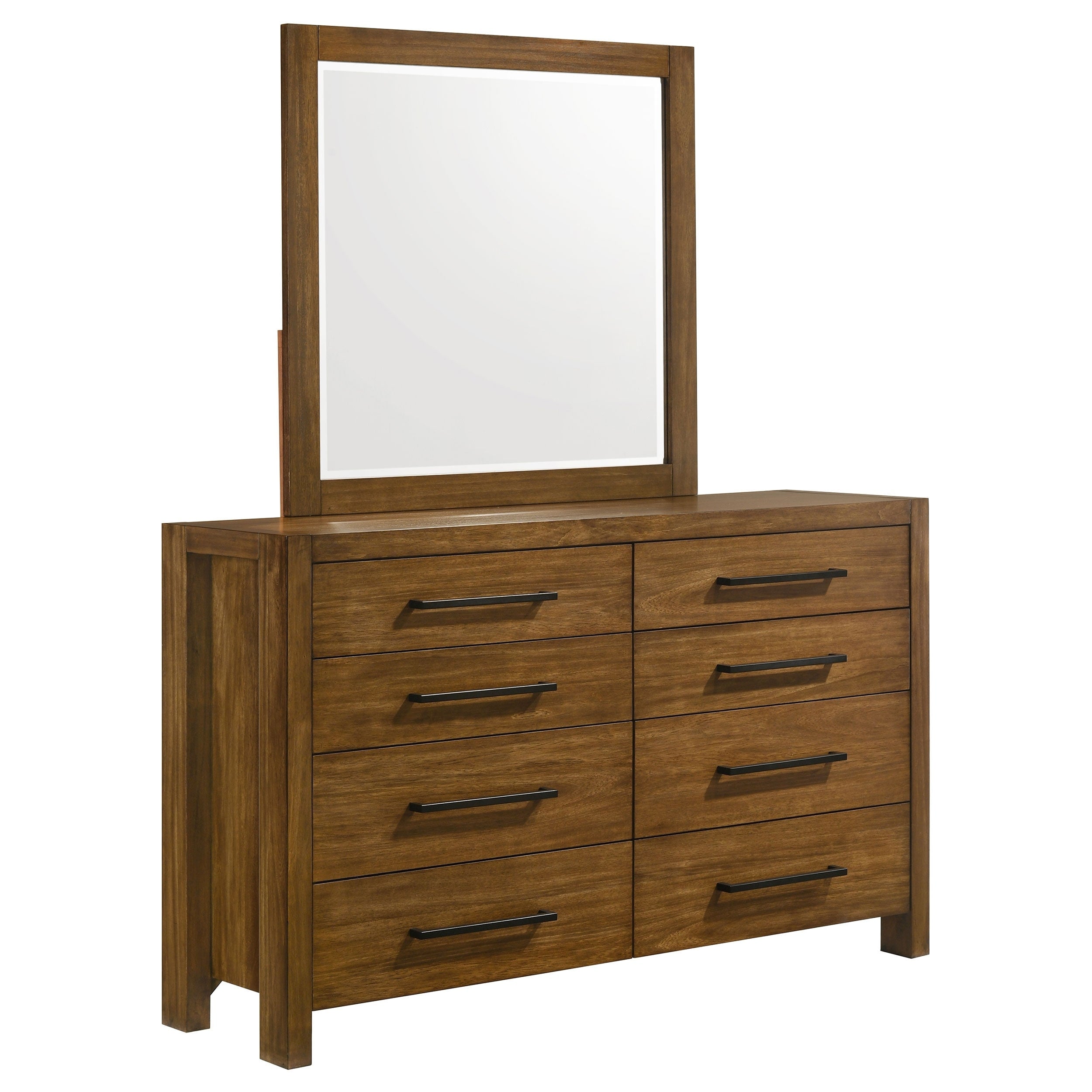 Adderley 8 Drawer Bedroom Dresser Cabinet Warm Brown