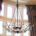 Addie 8 Light Crystal 30 Inch Antique Bronze Chandelier