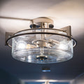 Vaxcel Addison 15 Semi Flush Mount Satin Nickel