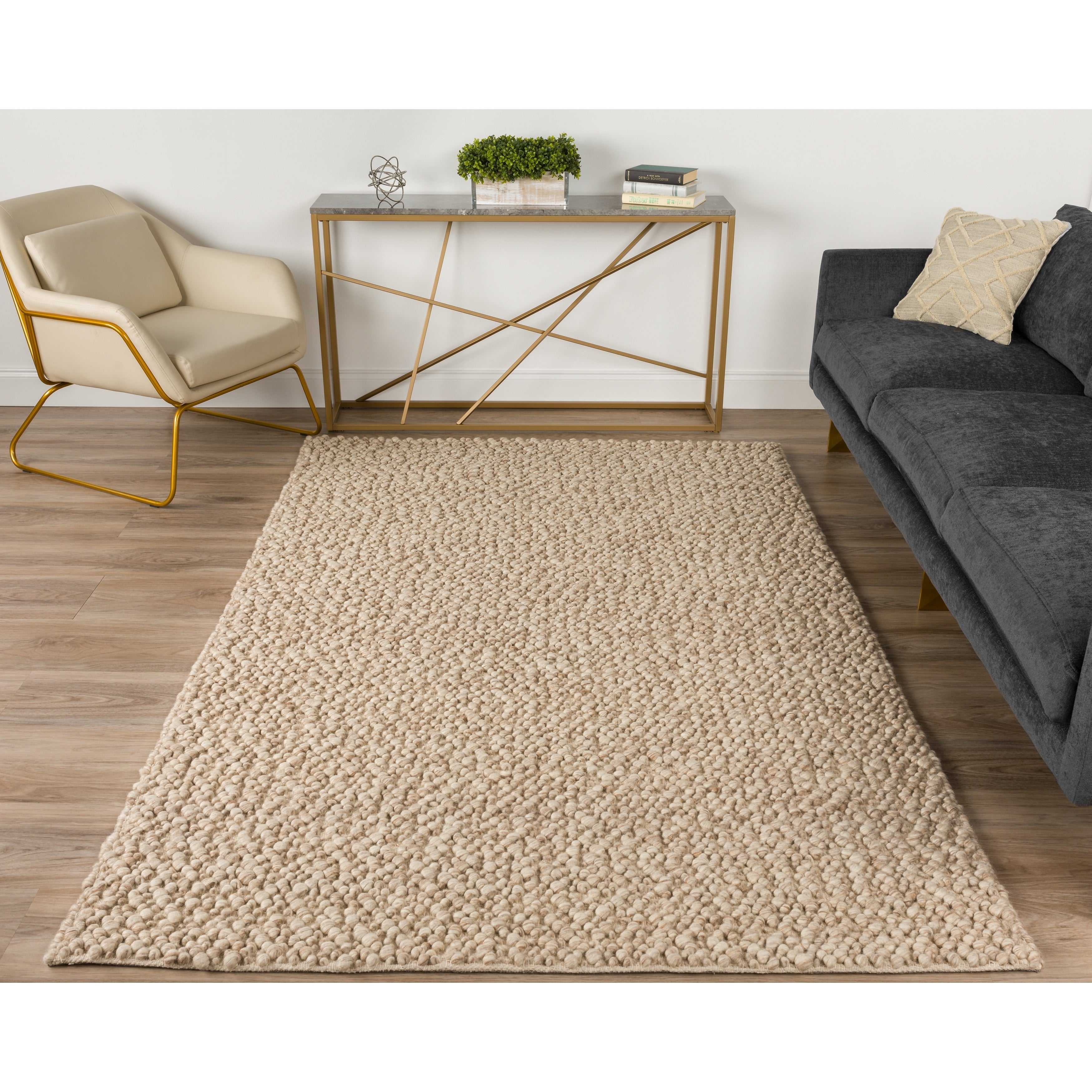 Addison Boulder Chunky Hand Loomed Area Rug