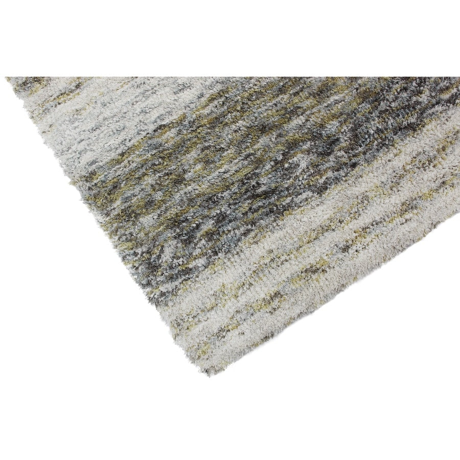 Addison Sanibel Striped Grey Shag Area Rug