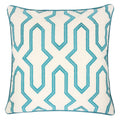 Adeline Embroidery Cotton 20 Square Decorative Throw Pillow