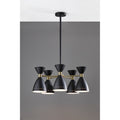Adesso Antique Brass Oscar 5 Head Pendant Lamp