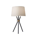 Adesso Benson Black With Antique Bronze Accent Table Lamp