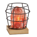Adesso Black Wire Faith Himalayan Salt Table Lamp