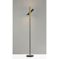 Adesso Black Antique Brass Vega Led Torchiere Lamp