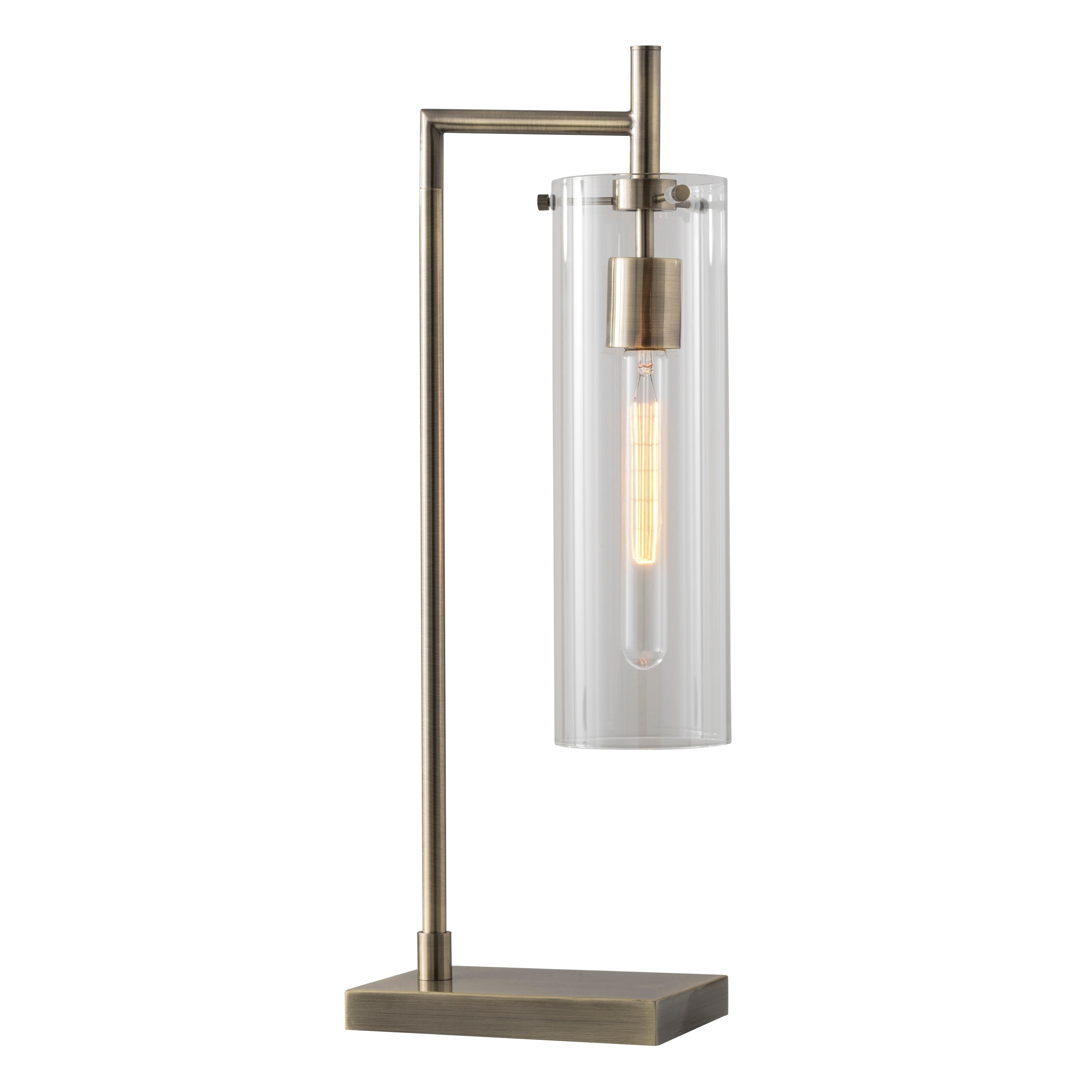 Adesso Dalton Antique Brass Table Lamp