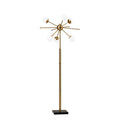 Adesso Doppler Antique Brass Led Floor Lamp