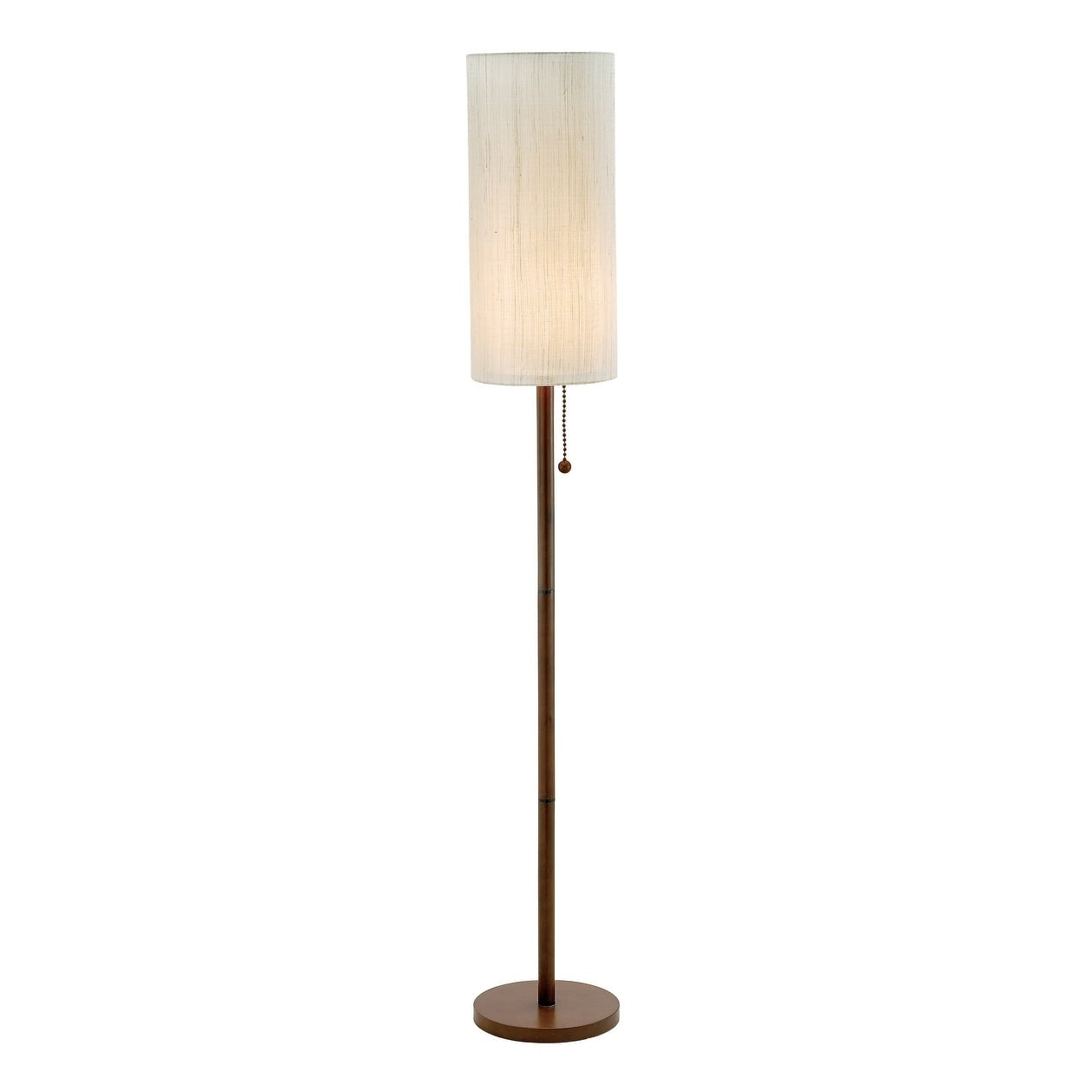 Adesso Hamptons Walnut Floor Lamp