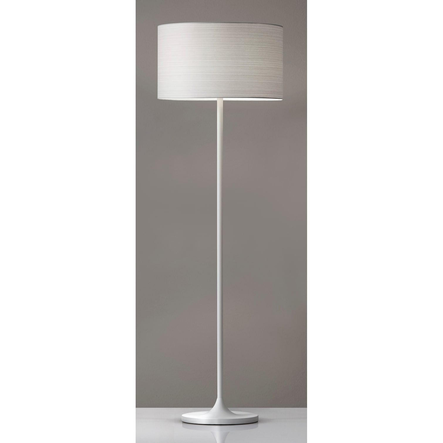 Adesso Oslo White Floor Lamp