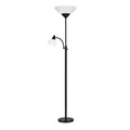 Adesso Piedmont 71 Inch Torchiere With Adjustable Reading Lamp