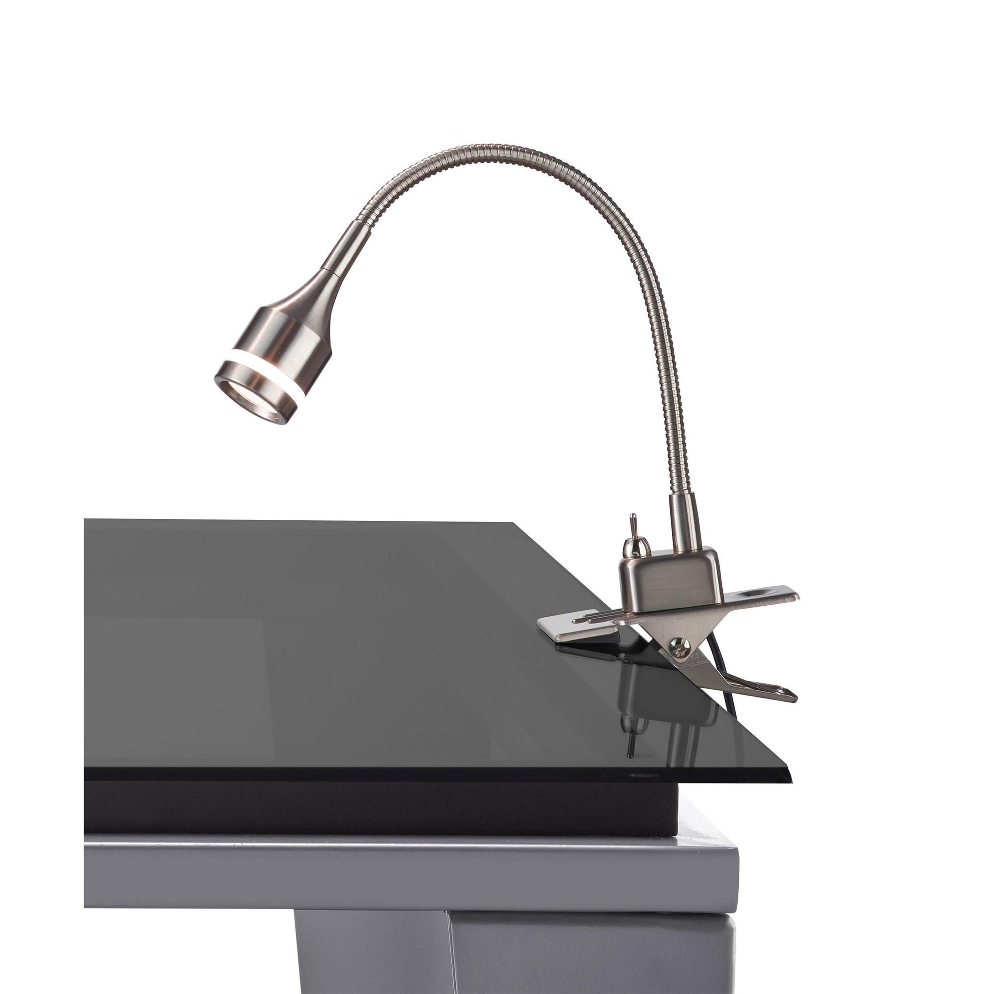 Adesso Prospect Adjustable Gooseneck Led Clip On Desk Lamp