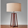 Carson Carrington Riga 24 Inch Walnut Table Lamp