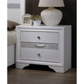 Adielle Contemporary White 3 Drawer Nightstand By Foa