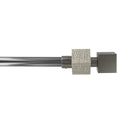 Extendable Curtain Rod Set 51 To 82 L Diam 0.75 Inches Cubique Finial