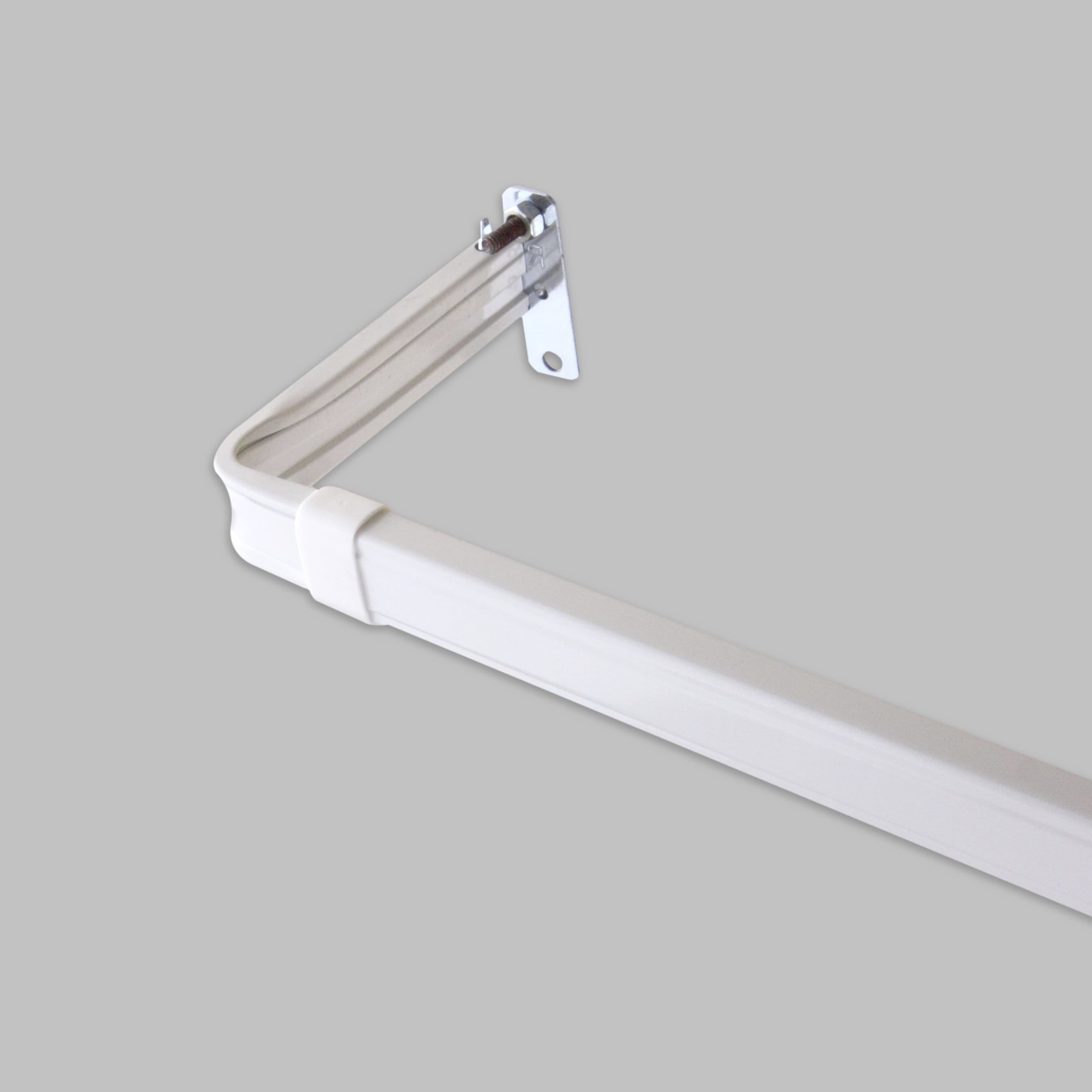 Instyledesign Adjustable Lockseam Curtain Rod With 3 Inch Clearance