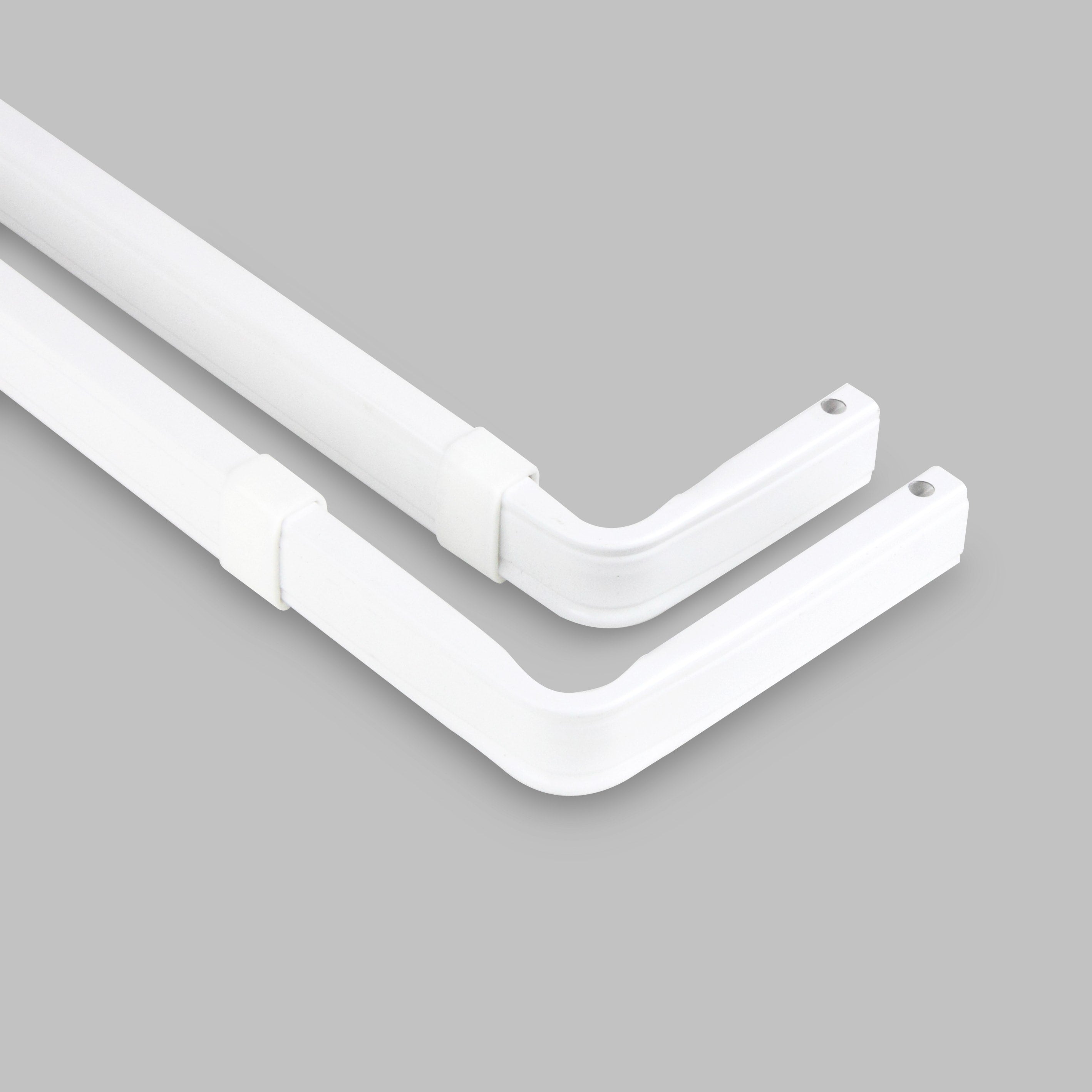 Instyledesign Adjustable Lockseam Double Curtain Rod