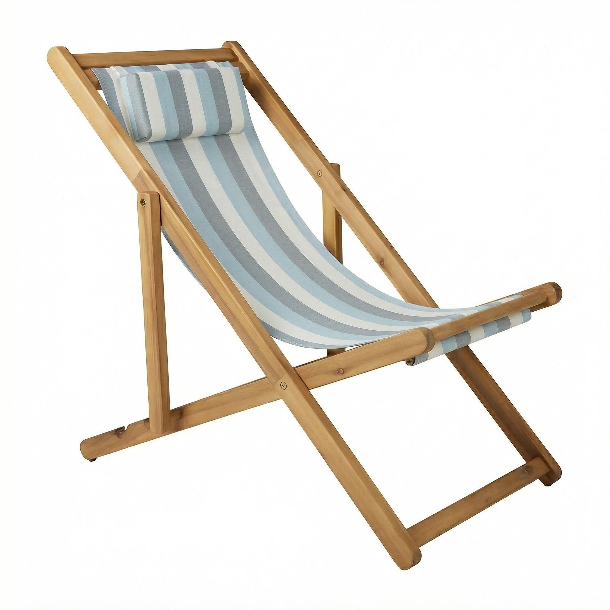 Adjustable Sling Chair Set With Sunbrella Fabric