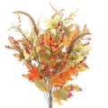Abn3B004 Orgn Mix Artificial Autumn Flowers Orange Green Mix Orange