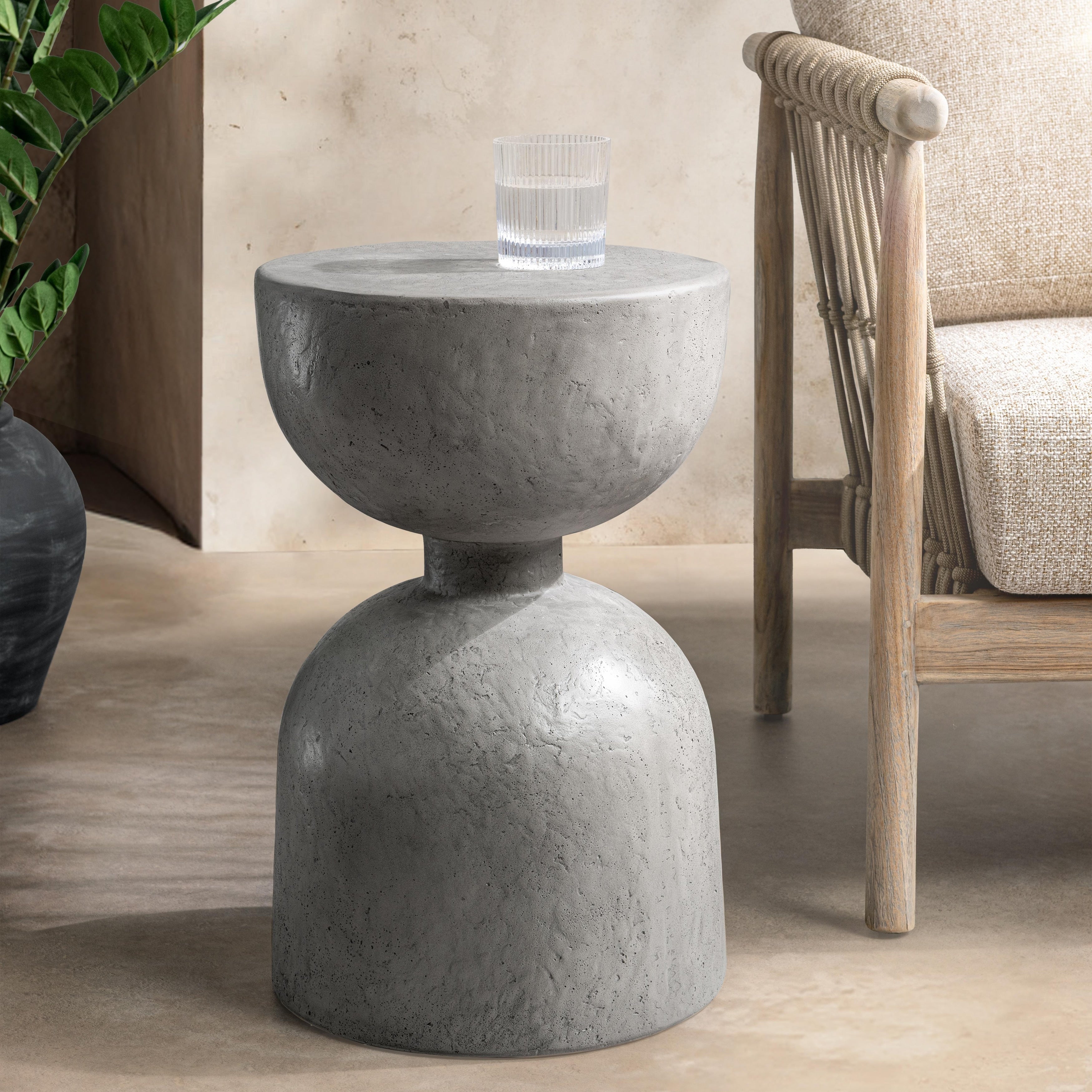 Adna Outdoor Accent Table 13.78Wx13.78Dx21.65H