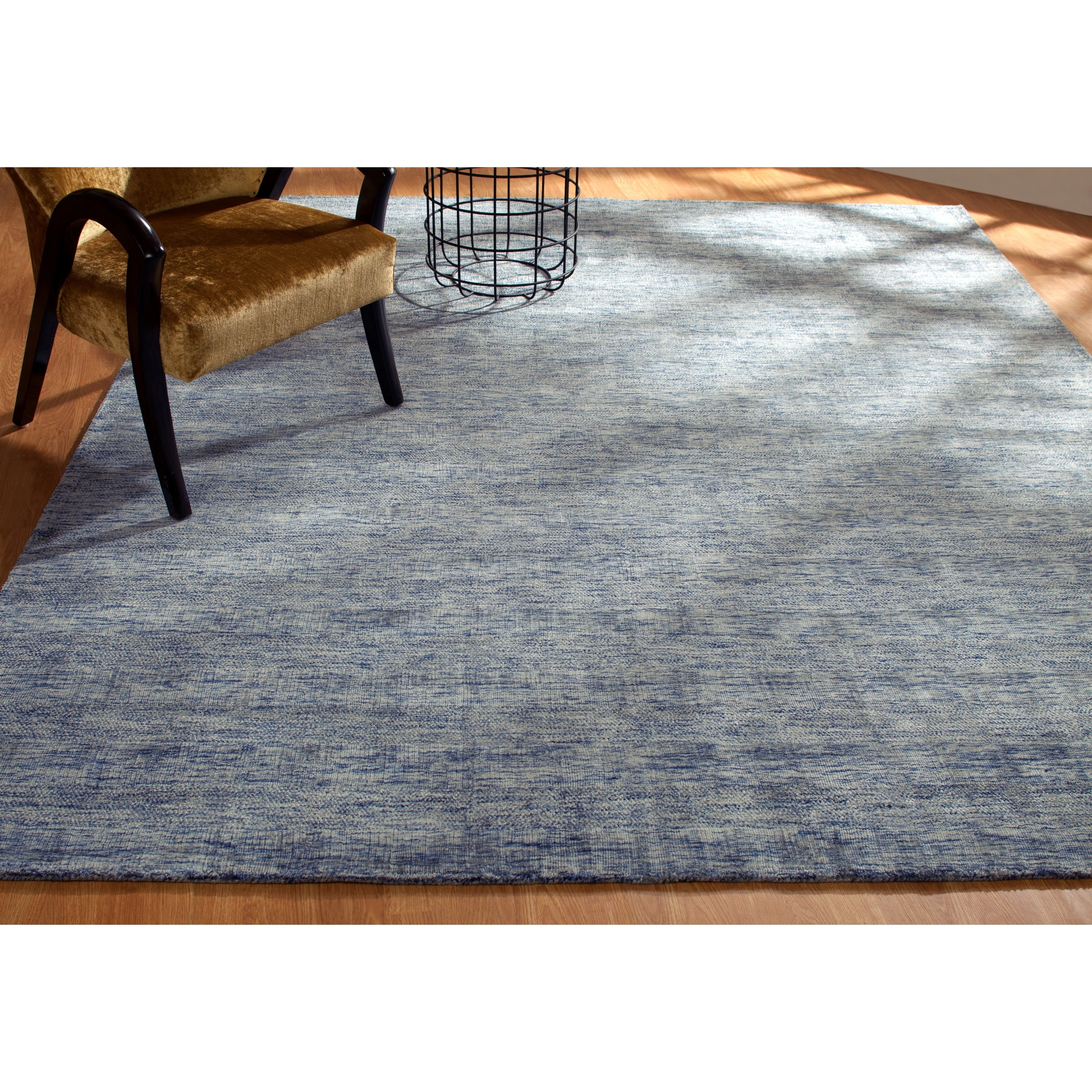 Aero Blue Jeans Handmade Area Rug 96 X 13 96 X 13