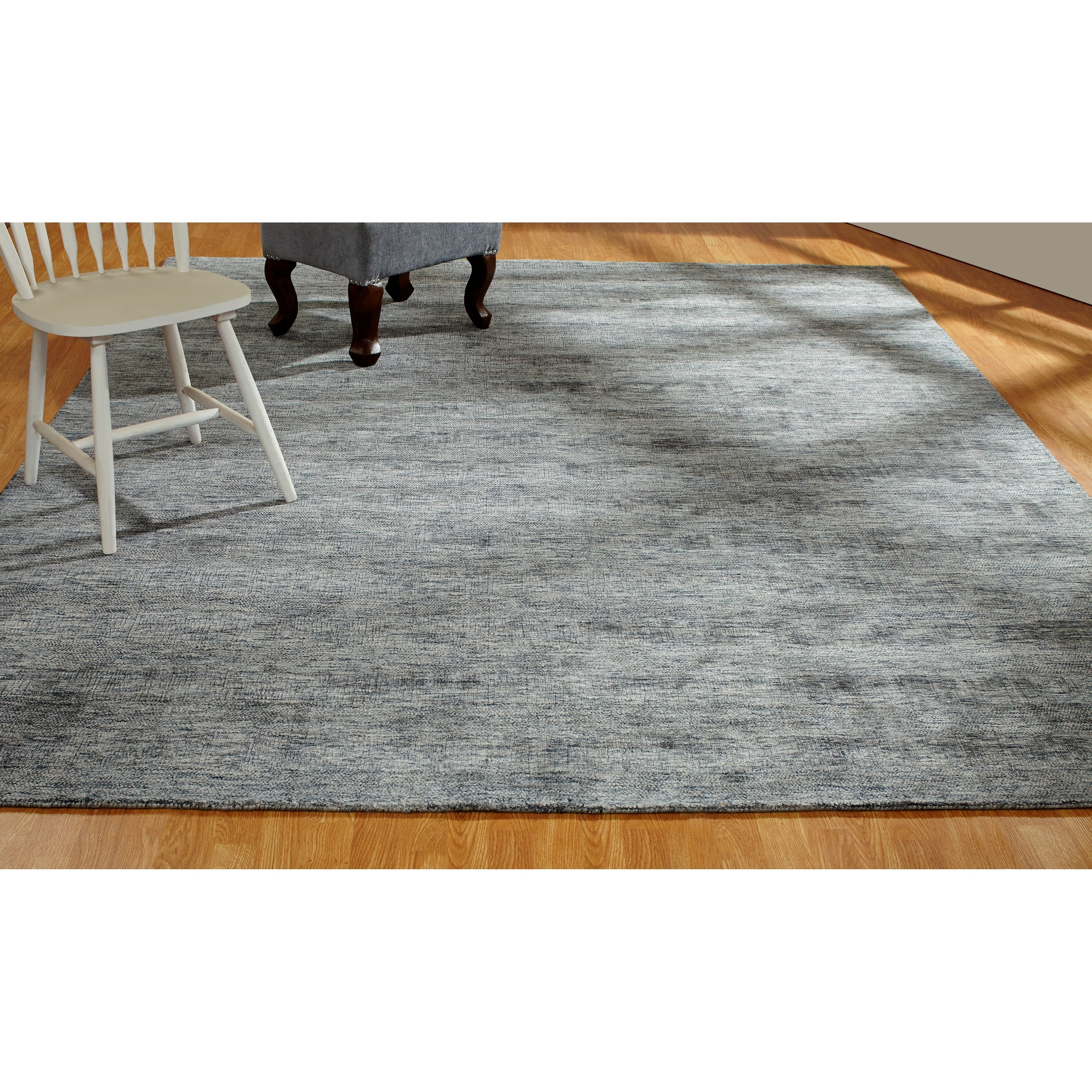 Aero Blue Jeans Handmade Area Rug 96 X 13