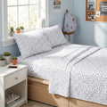 Aeropostale Premium All Season Microfiber Purple Ditsy Floral Sheet Set