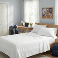 Aeropostale Premium All Season Microfiber White Sheet Set