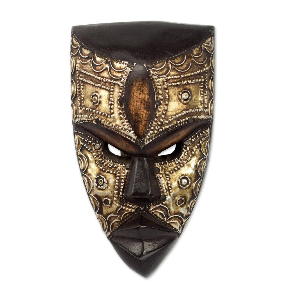 African Wood Mask Mbara Hunter Ghana