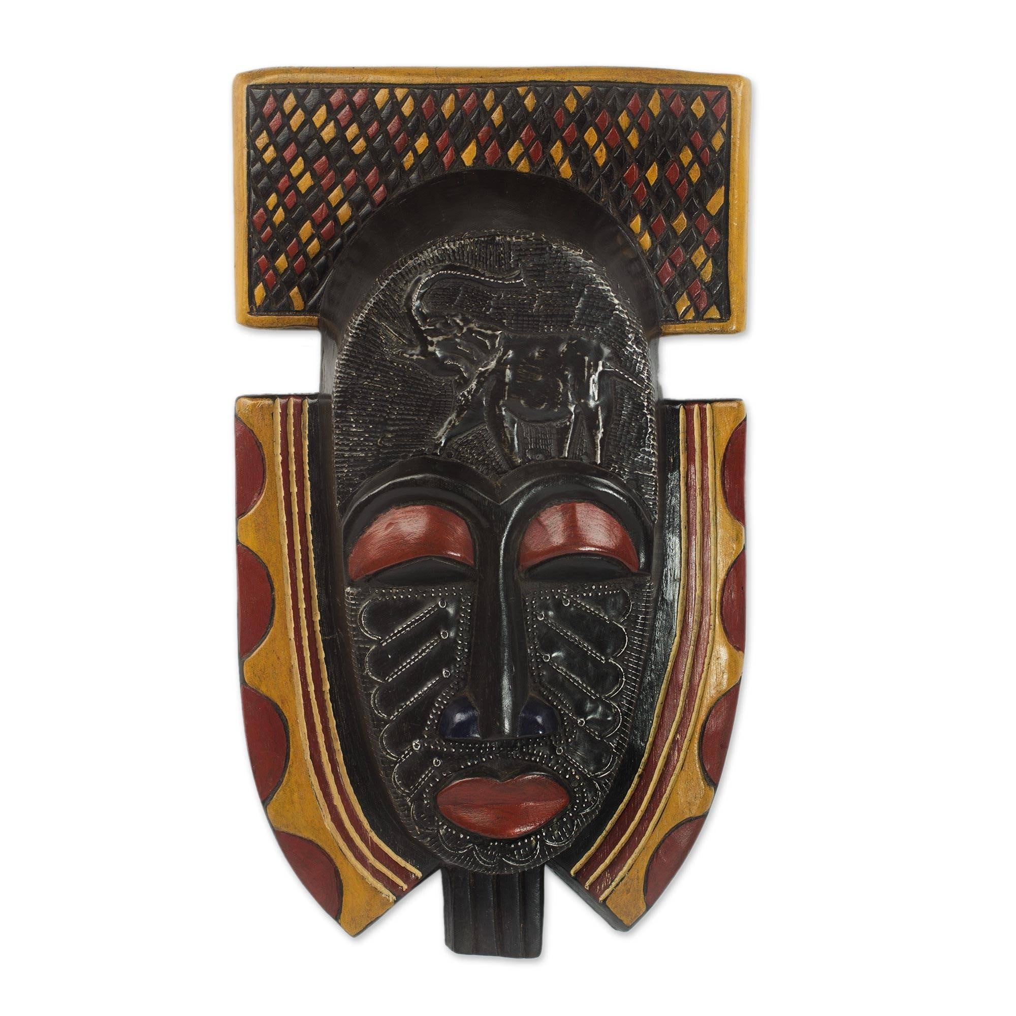 African Wood Mask Osunu Ghana