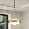 Agate 20 Inch 4 Light Champagne Gold Pendant Light With Opal Glass Shade
