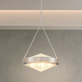 Agate 20 Inch 4 Light Polished Nickel Pendant Light With Clear Holophane Glass Shade