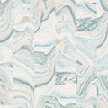 Agate Tile Wallpaper Marble In Blue Blue Green Turquoise Cream Tidewater