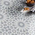 Agdal In Grey And White Handmade 8X8 In Moroccan Tile Pack 12