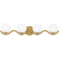 Aged Brass Bathroom Vanity Light From The Spherical Collection