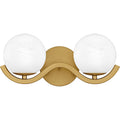 Aged Brass Bathroom Vanity Light From The Spherical Collection