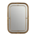 Aged Brass Rectangular Decorative Wall Mirror Aged Brass